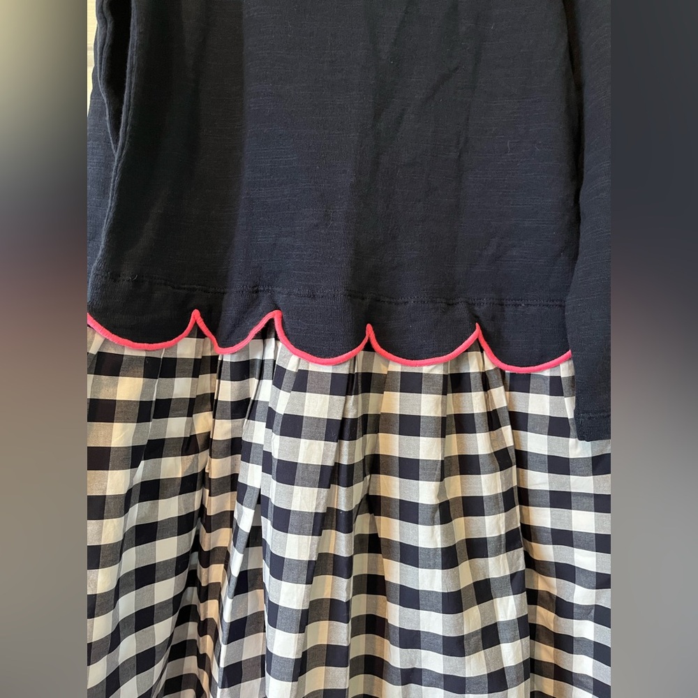 Crewcuts navy, pink and gingham dress size 10, NWT - Picture 9 of 13